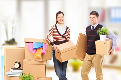 Unpacking boxes in a new Belsize Park property