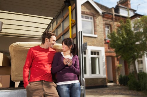 Local packing team managing a move in Belsize Park