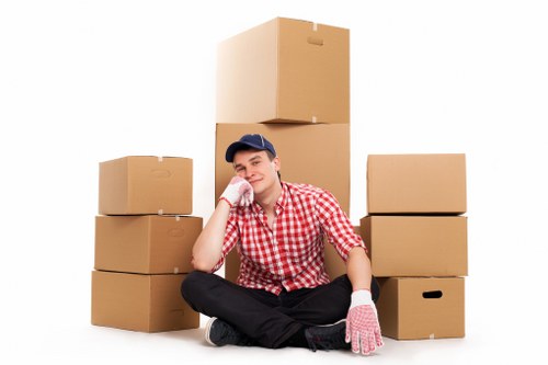 Professional removal team planning a move in Belsize Park