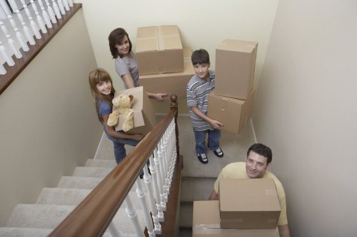 Careful packing and loading for a quick move in North West London
